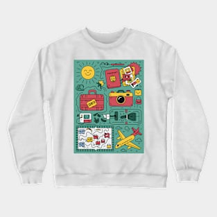 TRAVEL AND TOURISM ICONS Crewneck Sweatshirt